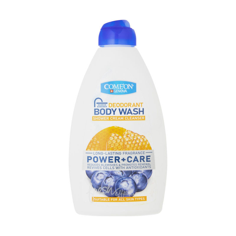 comeon-body-wash-power-+-care شامپو بدن کامان مدل Power Care حجم 510 میلی لیتر