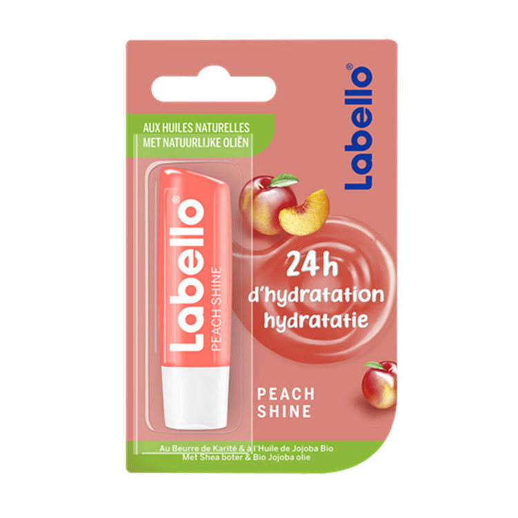labello-balm-lip-peach1 بالم لب لابلو مدل PEACH Shine هلو