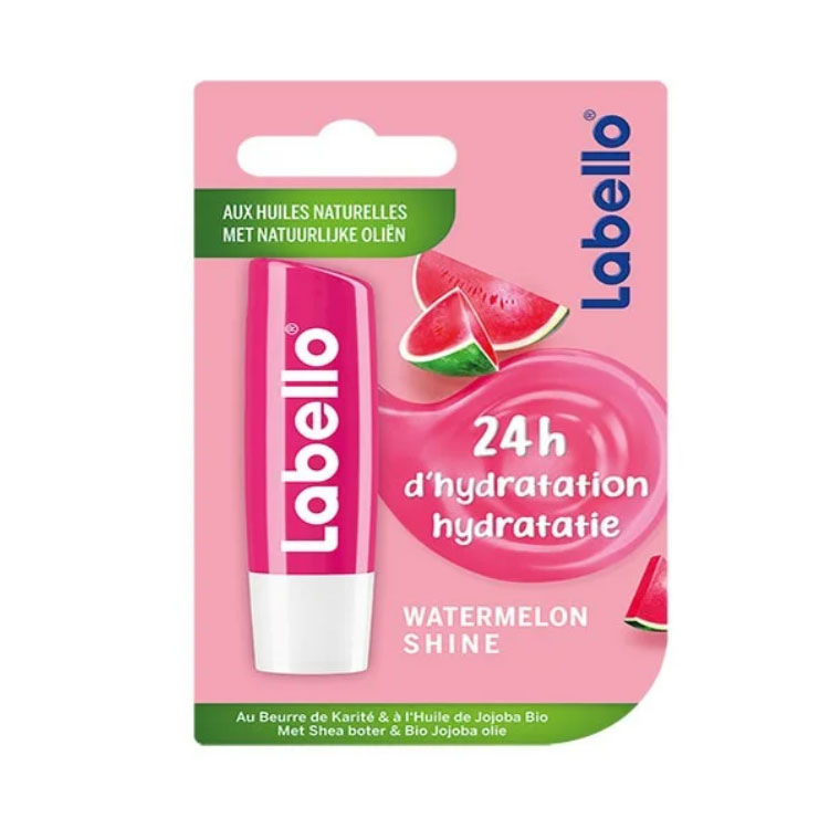 labello-balm-lip-watermelon بالم لب هندوانه لابلو مدل Watermelon Shine