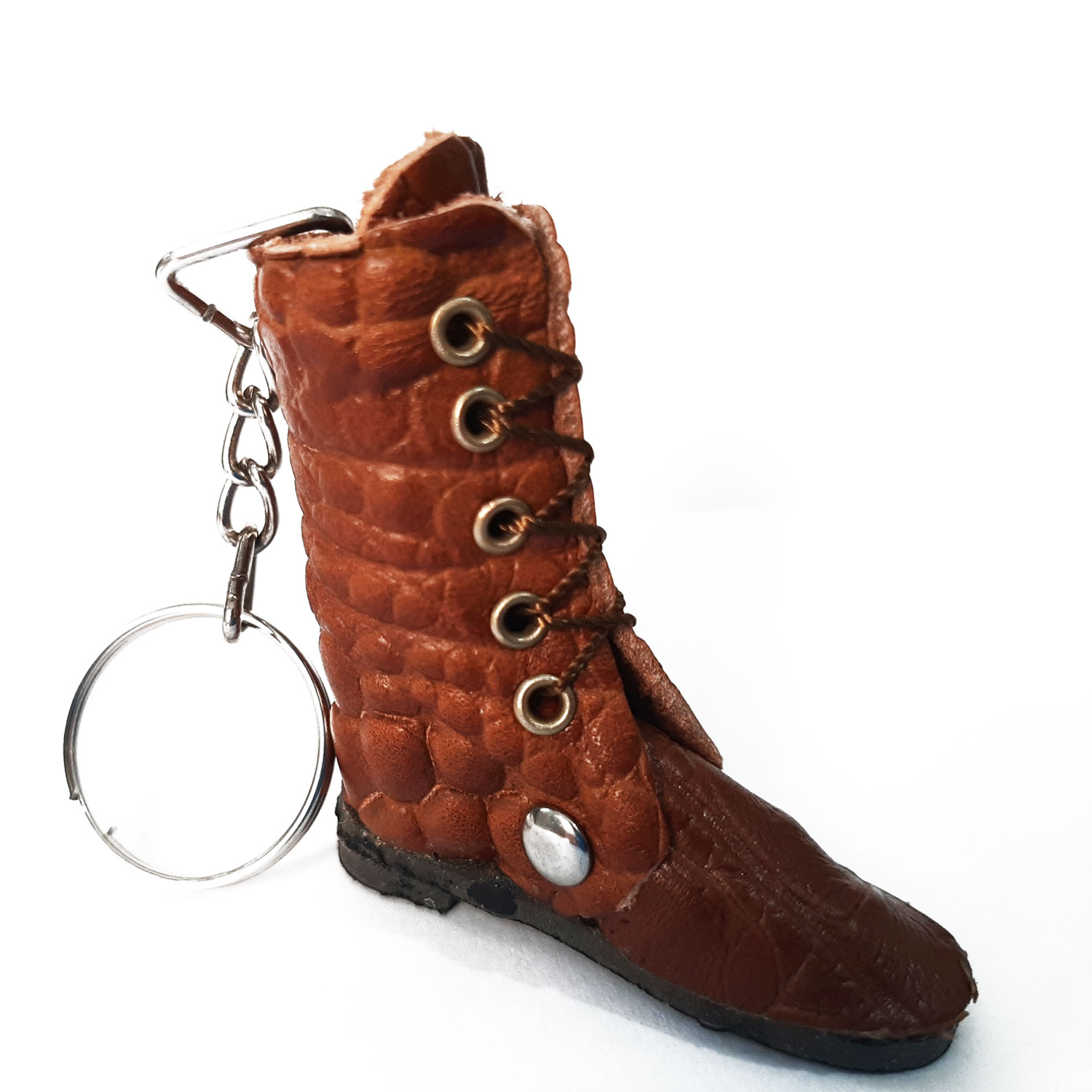 keychain-shoes جا کلیدی چرم طبیعی طرح چکمه