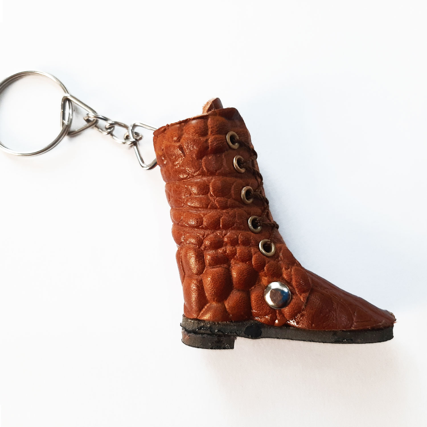 keychain-shoes1 جا کلیدی چرم طبیعی طرح چکمه