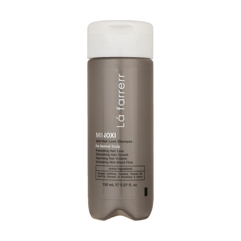 La-Farrerr-Minoxi-Shampoo-For-Normal-Hair-150-1 شامپو ضد ریزش لافارر مدل Minoxi مخصوص مو های معمولی و نازک حجم 150 میلی لیتر