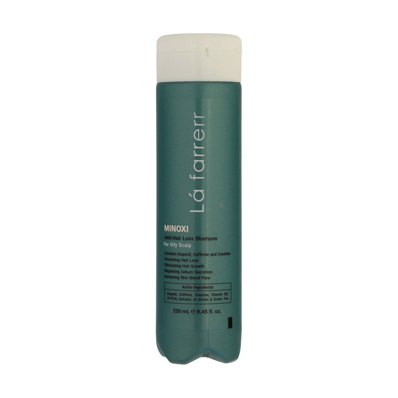 Lafarrerr-Minoxi-Anti-Hair-Loss-Shampoo-for-Oily-Hair شامپو ضد ریزش لافارر مدل Minoxi مخصوص مو های چرب و کدر حجم 250 میلی لیتر