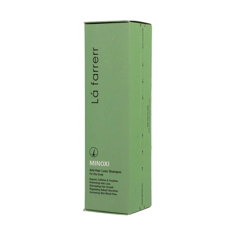 Lafarrerr-Minoxi-Anti-Hair-Loss-Shampoo-for-Oily-Hair1 شامپو ضد ریزش لافارر مدل Minoxi مخصوص مو های چرب و کدر حجم 250 میلی لیتر