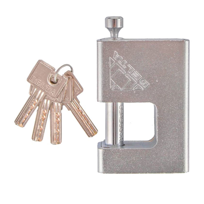 Steel-Plate-Padlock-delta-1 قفل کتابی دلتا 98 میلیمتری روکش فولاد مدل A1000-98