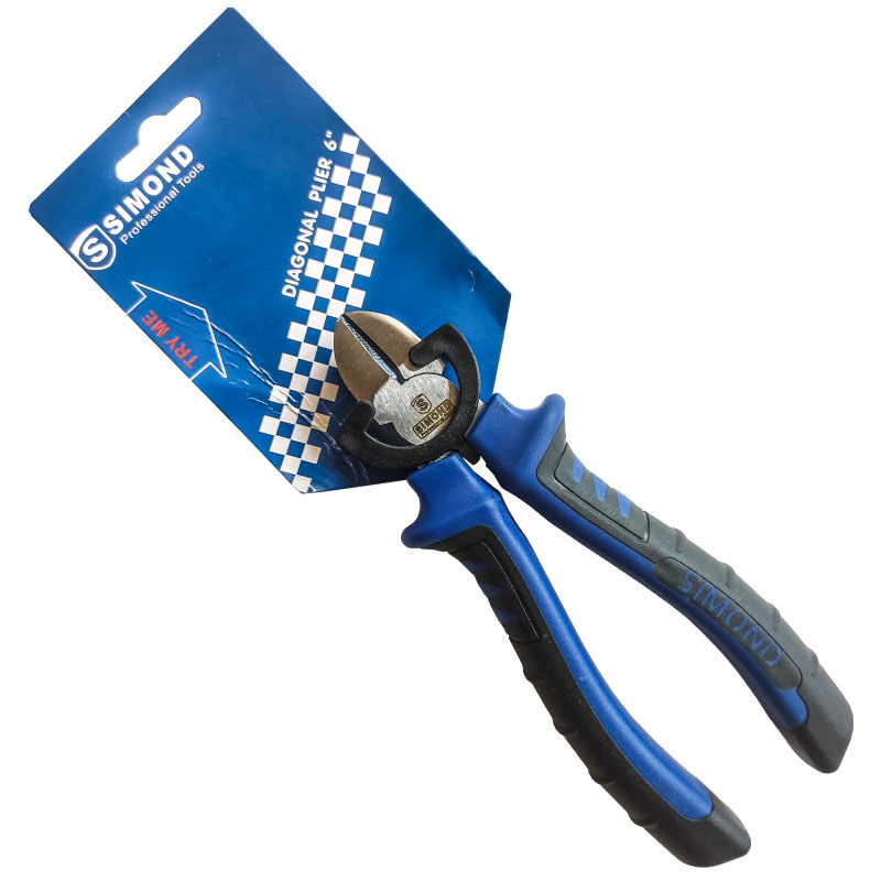 diagonal-plier-6inch-1 انبر سیم چین سیموند simond سایز 6 اینچ