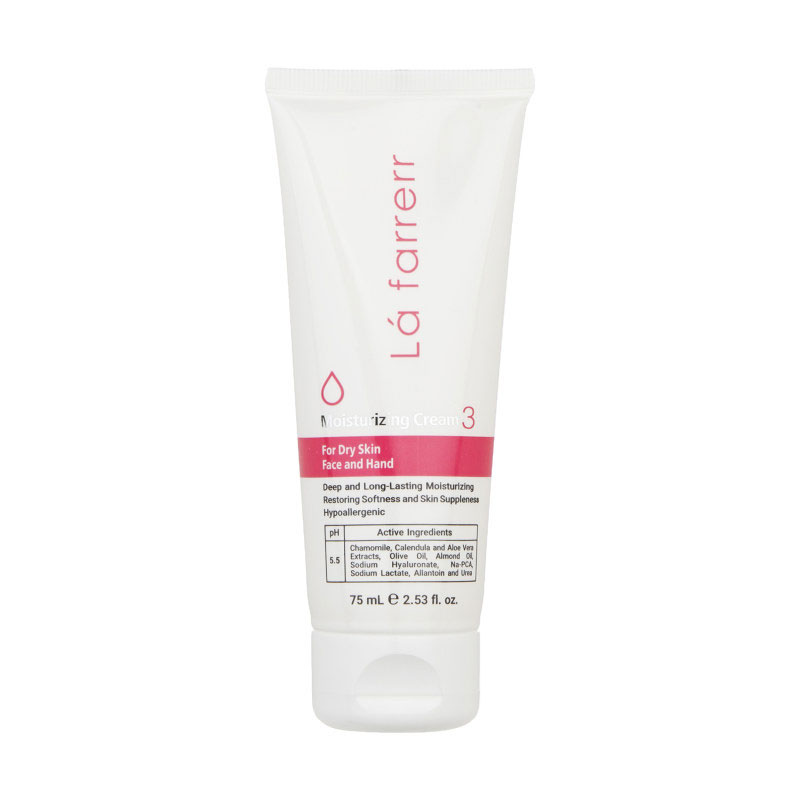lafarer-hydrating-cream-3 کرم مرطوب کننده صورت و دست لافارر (3) مدل Dry Skin مخصوص پوست های خشک حجم 75 میلی لیتر