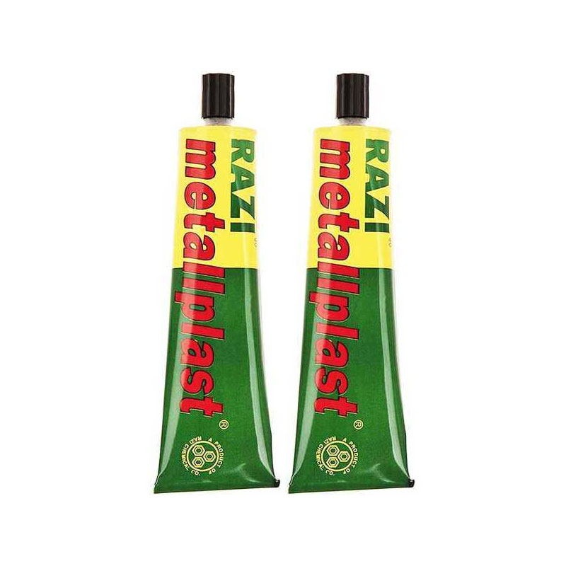 metallplast-100-2 چسب آهن رازی مدل Metallplast حجم 100 میلی لیتر بسته 2 عددی