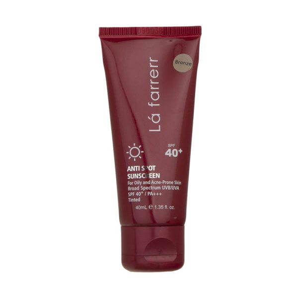 کرم ضد آفتاب و ضد لک رنگی لافارر مدل Acne-Prone Bronze spf40 حجم 40 میلی لیتر