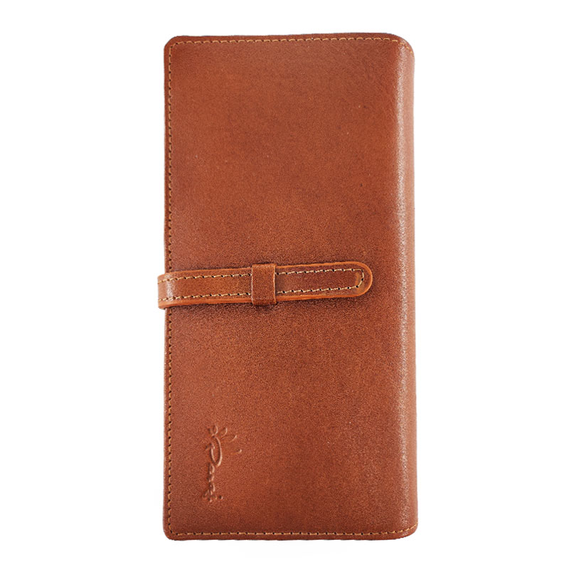 leather-wallet-cod-23-2 کیف زنانه چرم طبیعی پاراج مدل بند دار