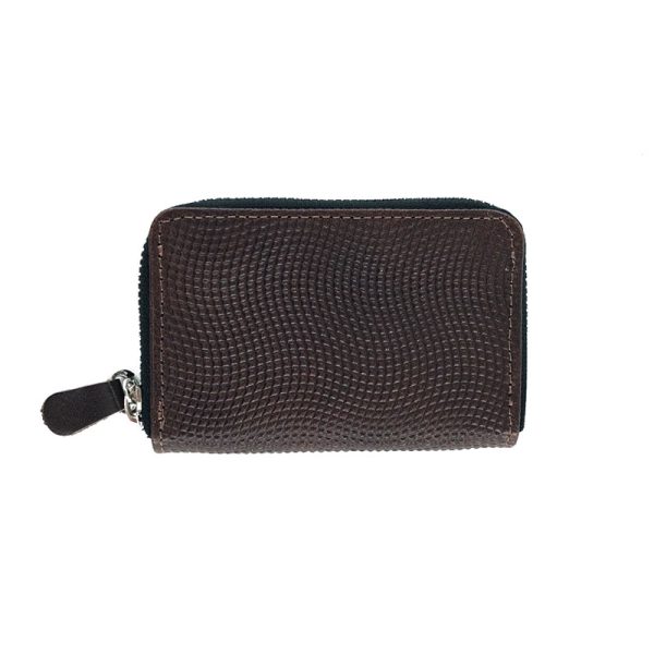 کیف جاکارتی چرم طبیعی طرح دار مدل ch-06