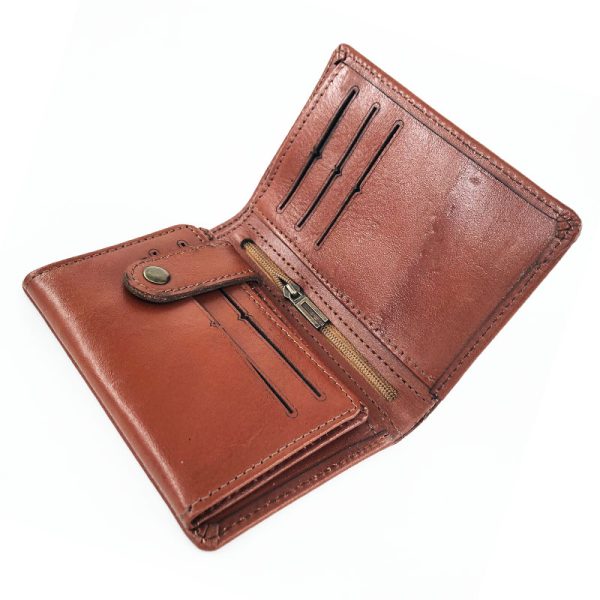 کیف جیبی چرم طبیعی پاراج مدل David jones دکمه دار