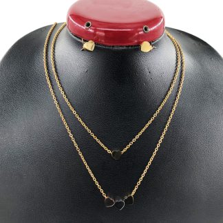 نیم ست زنانه دو ردیفه استیل کد w-se-63