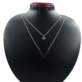 نیم ست زنانه دو ردیفه استیل کد w-se-89