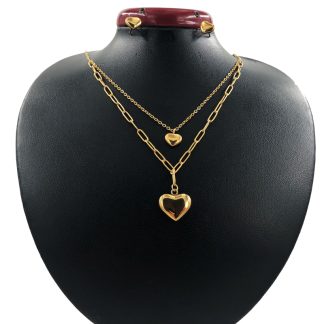 نیم ست زنانه دو ردیفه استیل کد w-se-96