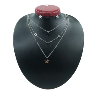 نیم ست زنانه سه ردیفه استیل کد w-se-181