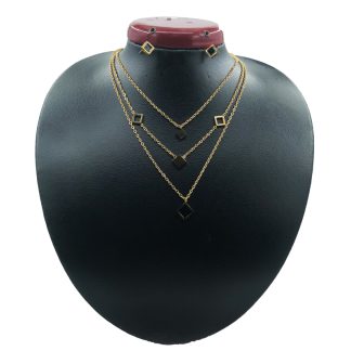 نیم ست زنانه سه ردیفه استیل کد w-se-184