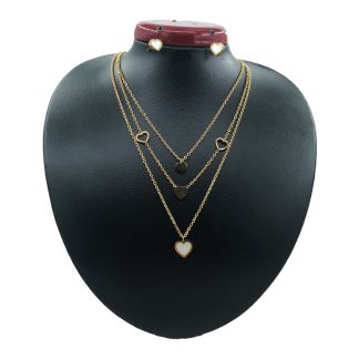 نیم ست زنانه سه ردیفه استیل کد w-se-184