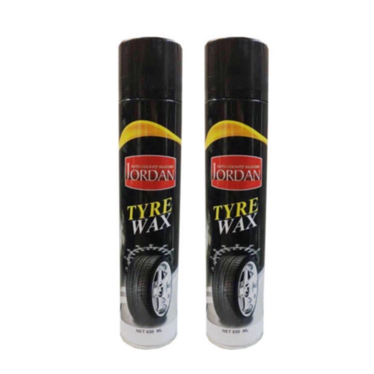 product17111401-34 اسپری تمیز کننده لاستیک خودرو جردن کد j2 حجم 650 میلی لیتر بسته 2 عددی