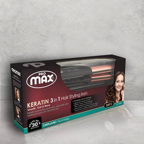 product18111401-23 اتو مو و حالت دهنده مو کراتین پرومکس مدل 5858K