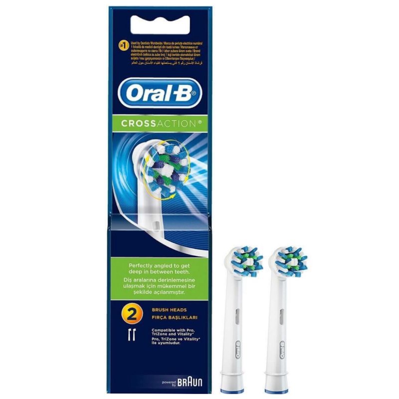 product22111401-113 سری مسواک برقی اورال-بی مدل EB50 CROSS ACTION بسته 2 عددی