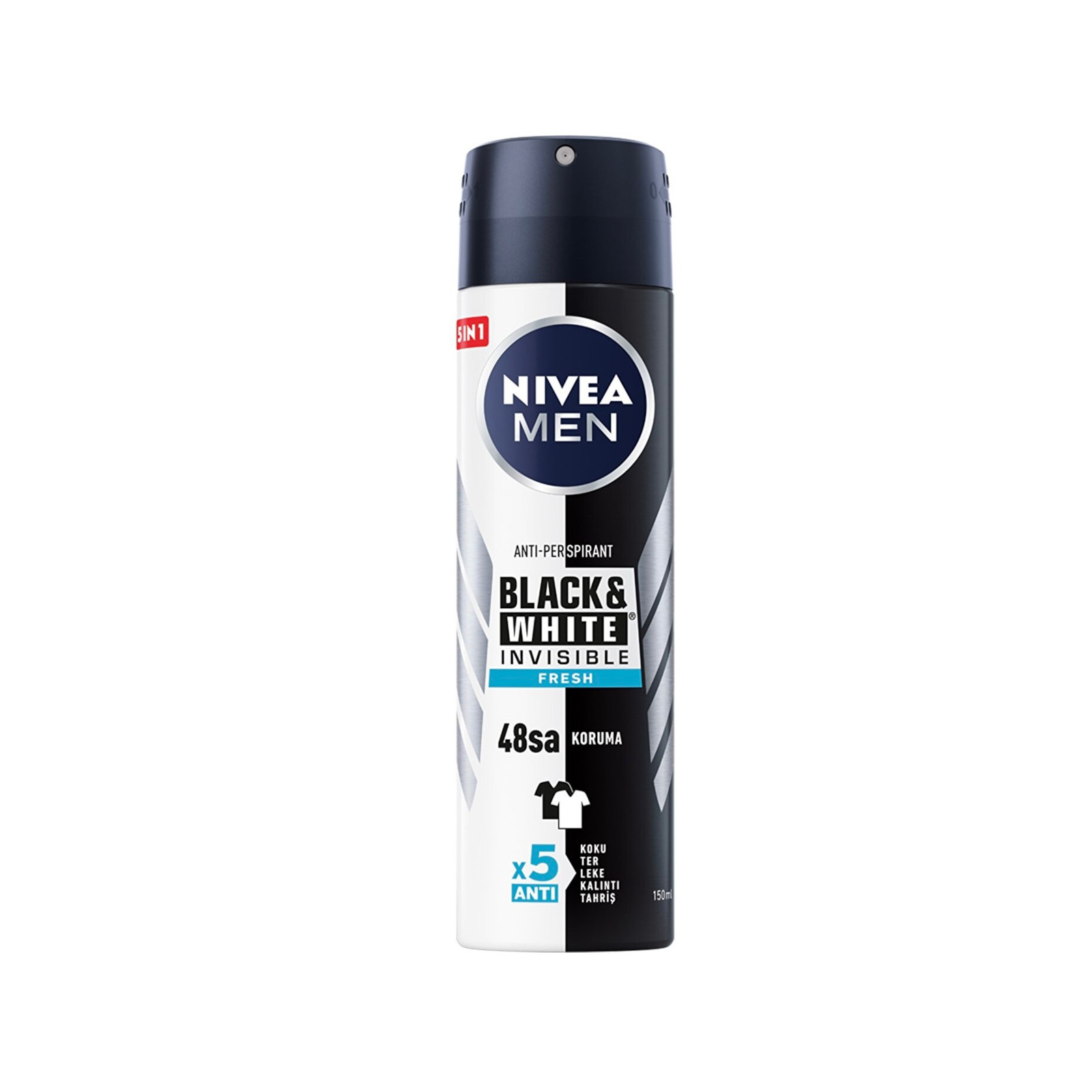 spray اسپری ضد تعریق نیوآ مدل Black and White Invisible Fresh مردانه 150 میلی لیتر