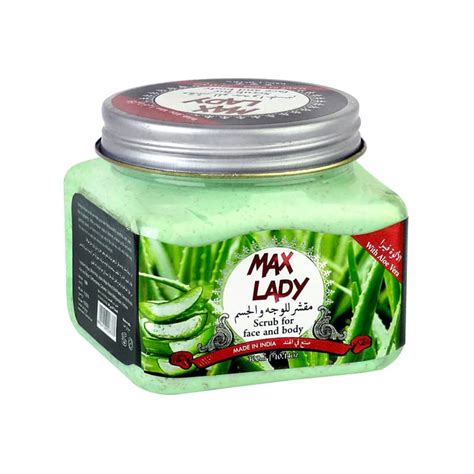 th-563243858 اسکراب صورت و بدن مکس لیدی مدل آلوئه ورا حجم 300 میل