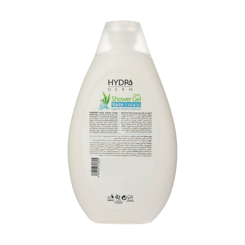 product711402-2 شامپو بدن کرمی هیدرودرم مدل Marine Extracts حجم 500 میلی لیتر