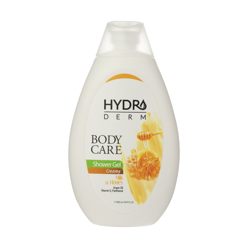 product711402-5 شامپو بدن کرمی هیدرودرم مدل Milk and Honey حجم 500 میلی لیتر