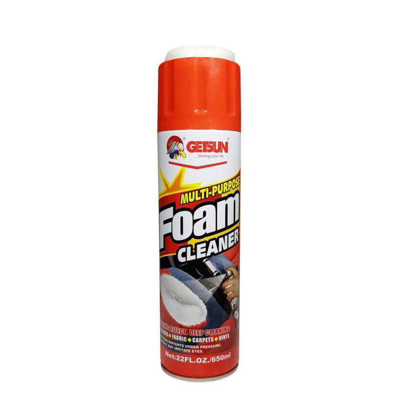 product911402-3 اسپری تمیز کننده داخل خودرو گتسان فرچه دار مدل G5014 حجم 650 میلی لیتر