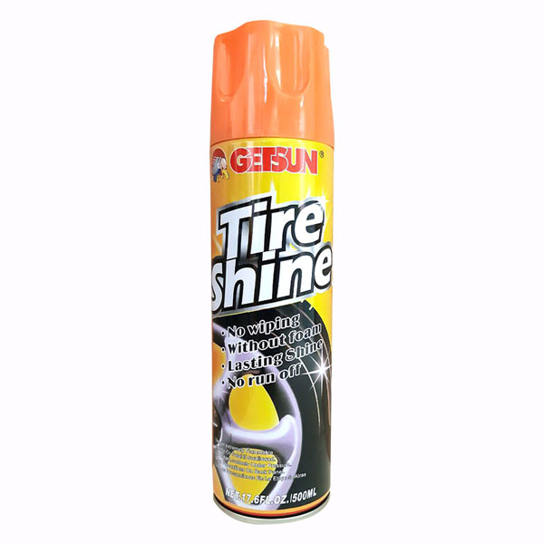 tire-shine-getsun-01 اسپری تمیز کننده و براق کننده لاستیک خودرو گتسان