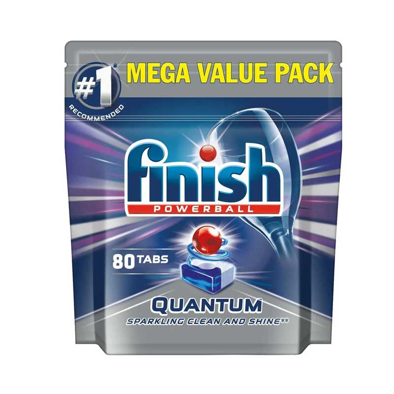 finish-80-urope قرص ماشین ظرفشویی فینیش مدل Quantum بسته 80 عددی
